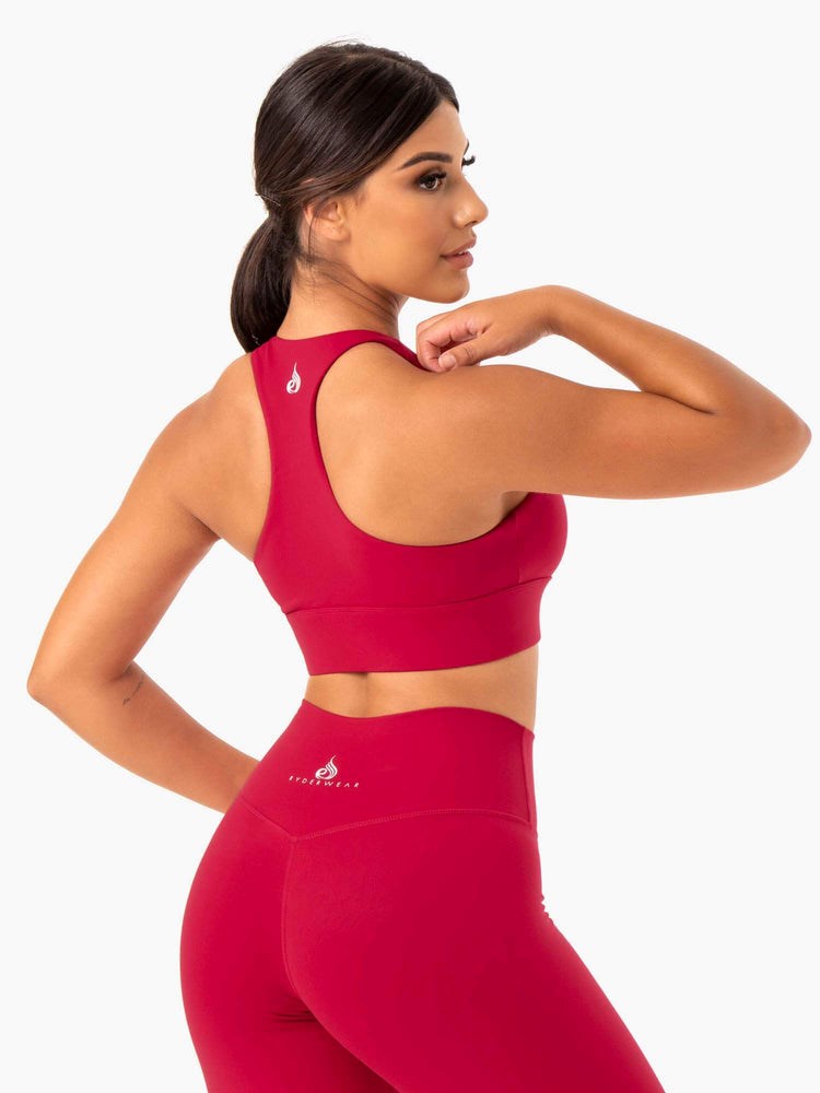 Ryderwear Base Racer Back Sports Bra Röda | KXP-028513