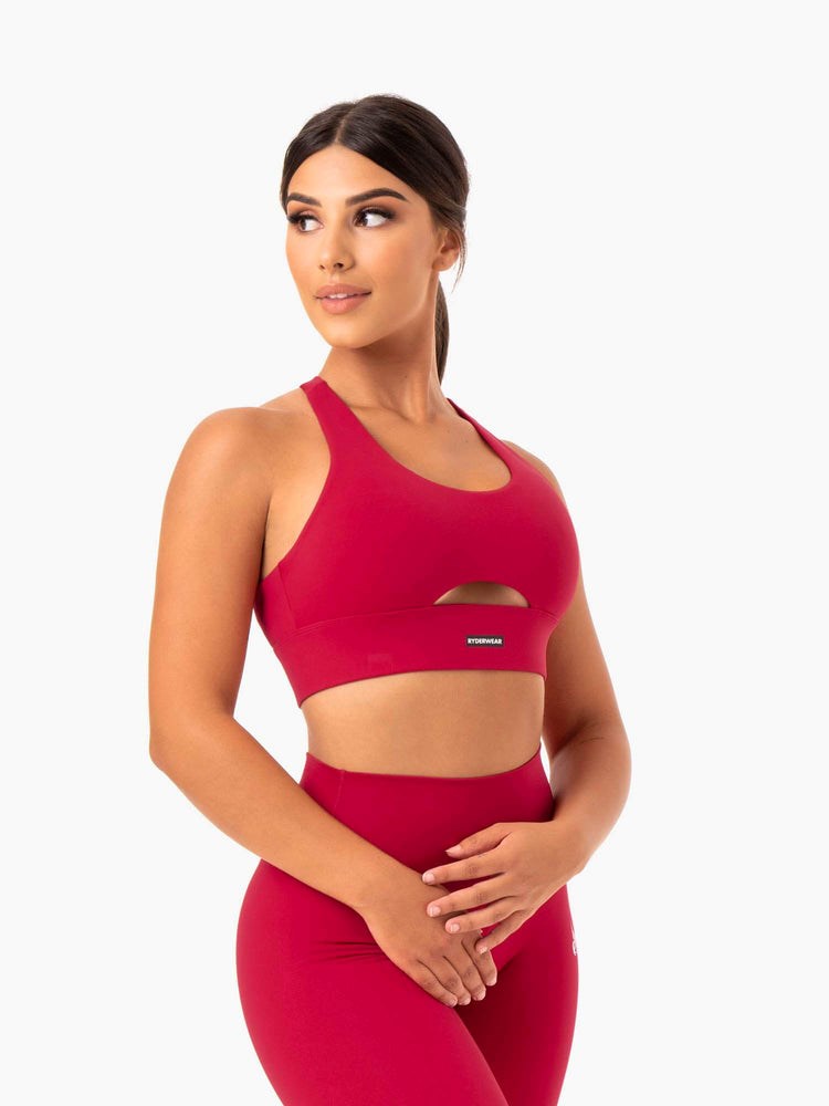 Ryderwear Base Racer Back Sports Bra Röda | KXP-028513