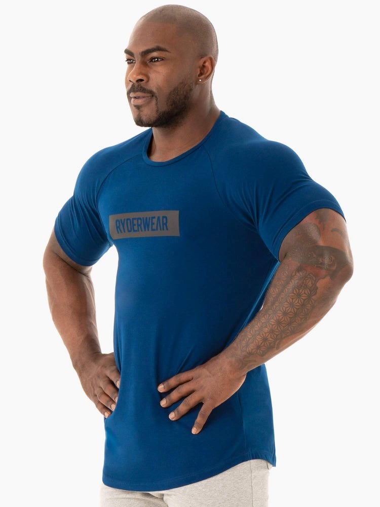 Ryderwear Base T-Shirt Marinblå | ZFO-319408