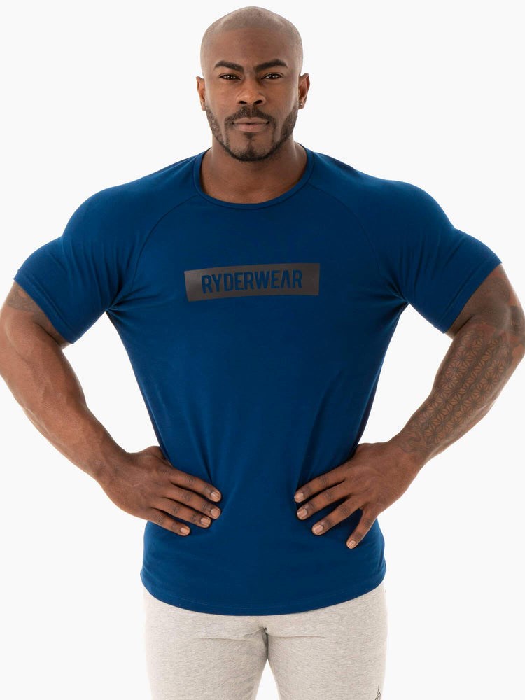 Ryderwear Base T-Shirt Marinblå | ZFO-319408