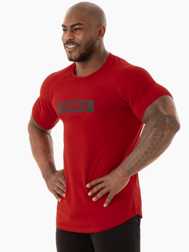 Ryderwear Base T-Shirt Röda | AGQ-791652