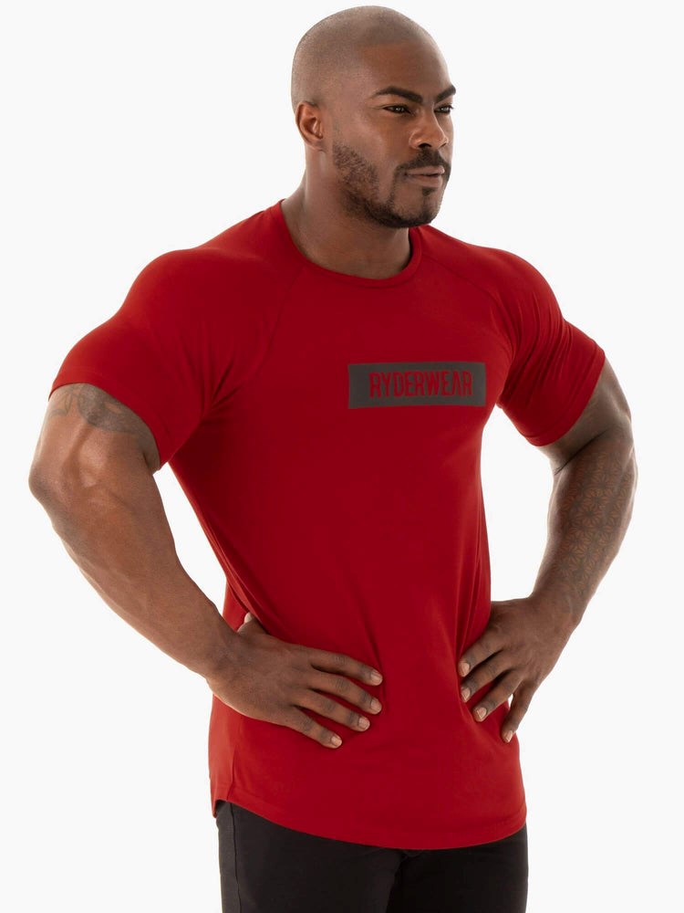 Ryderwear Base T-Shirt Röda | AGQ-791652