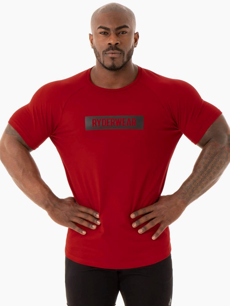 Ryderwear Base T-Shirt Röda | AGQ-791652