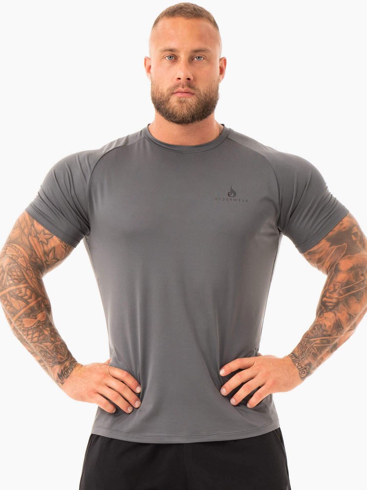 Ryderwear Breeze T-Shirt Charcoal | UFH-652194