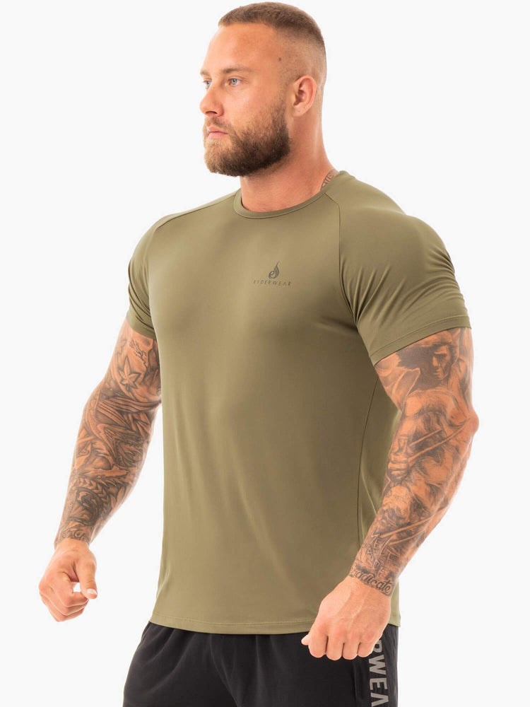 Ryderwear Breeze T-Shirt Khaki | RXH-385106