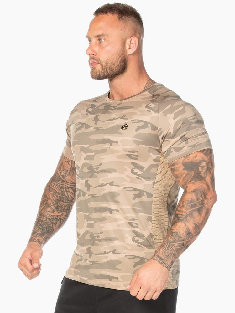 Ryderwear Camo Mesh T-Shirt Camo | MCE-213590