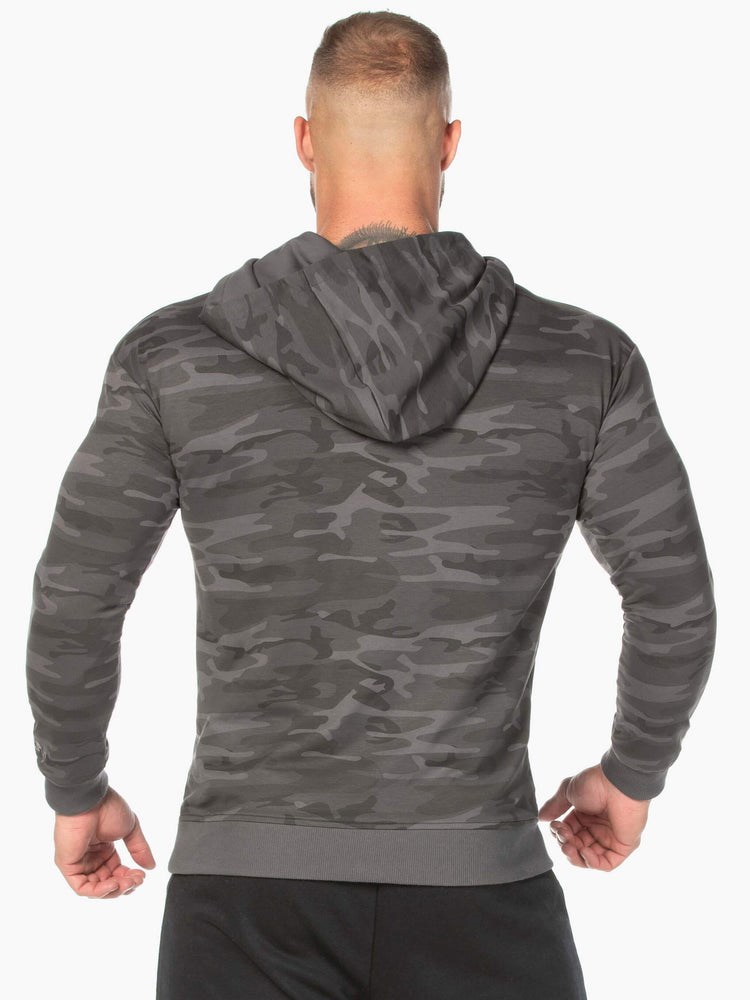 Ryderwear Camo Pullover Hoodie Svarta Camo | EMZ-619830