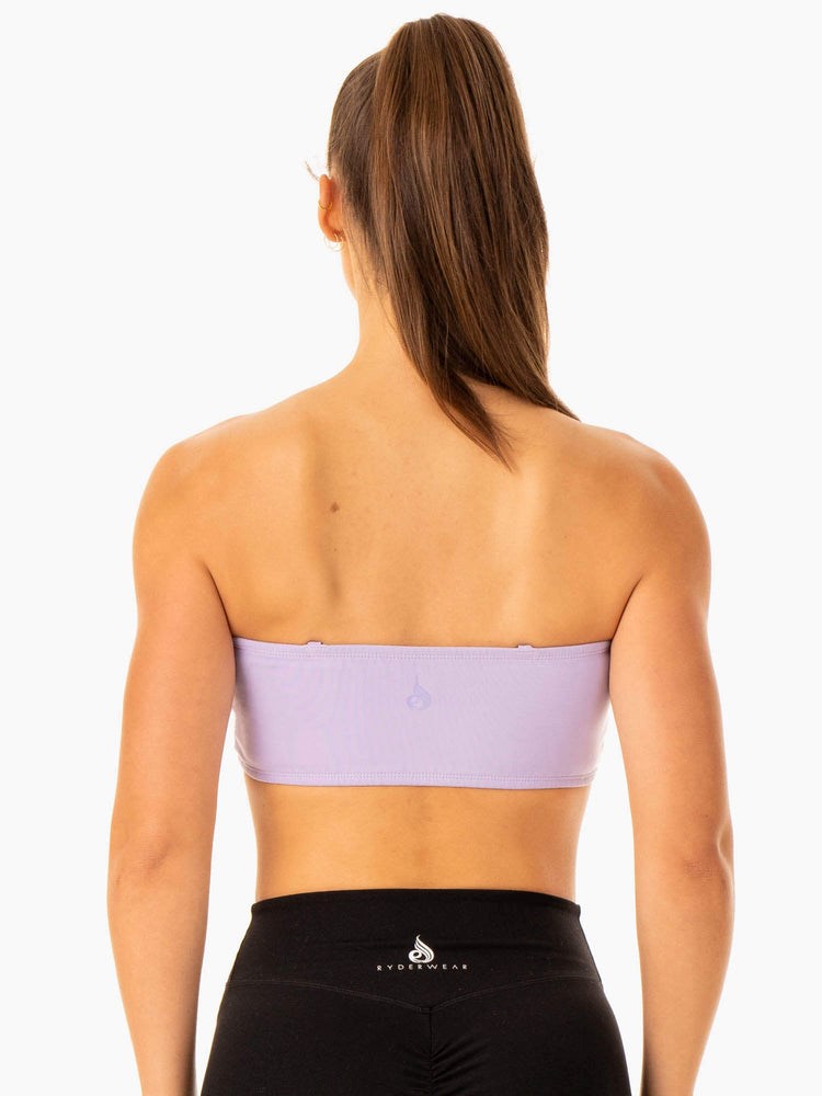 Ryderwear Convertible Bandeau Sports Bra Lavendel | GJE-879240