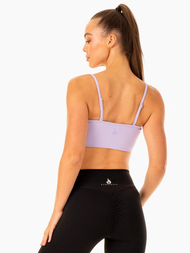 Ryderwear Convertible Bandeau Sports Bra Lavendel | GJE-879240