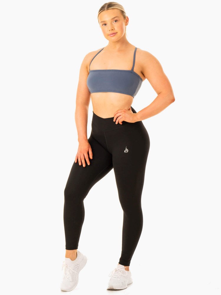 Ryderwear Convertible Bandeau Sports Bra Blå | PBF-340185