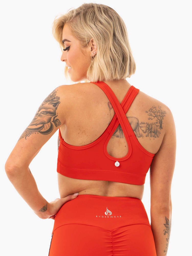 Ryderwear Courtside Sports Bra Orange Röda | EZG-712563