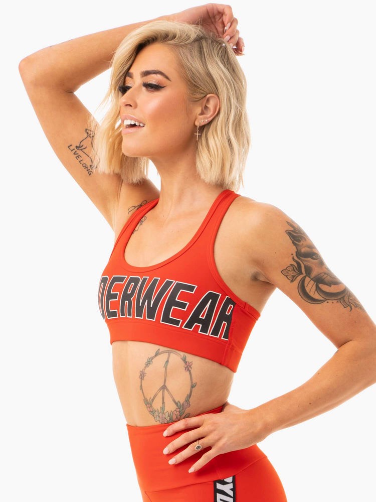 Ryderwear Courtside Sports Bra Orange Röda | EZG-712563