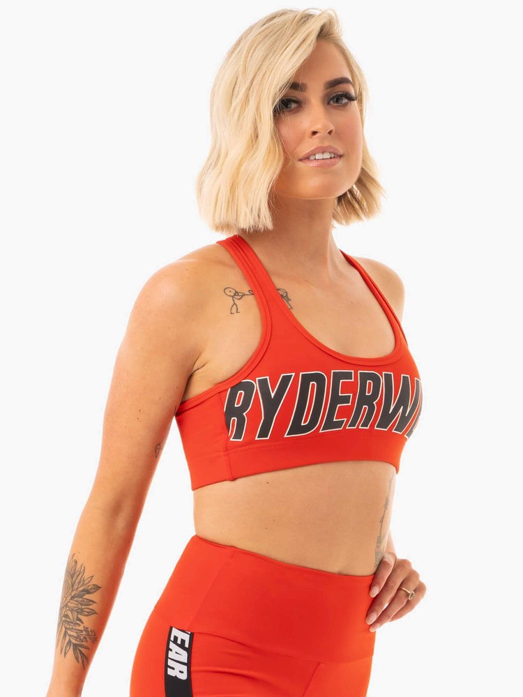 Ryderwear Courtside Sports Bra Orange Röda | EZG-712563