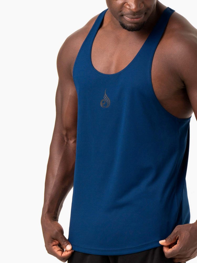 Ryderwear Define Mesh T-Back Blå | QGF-068142