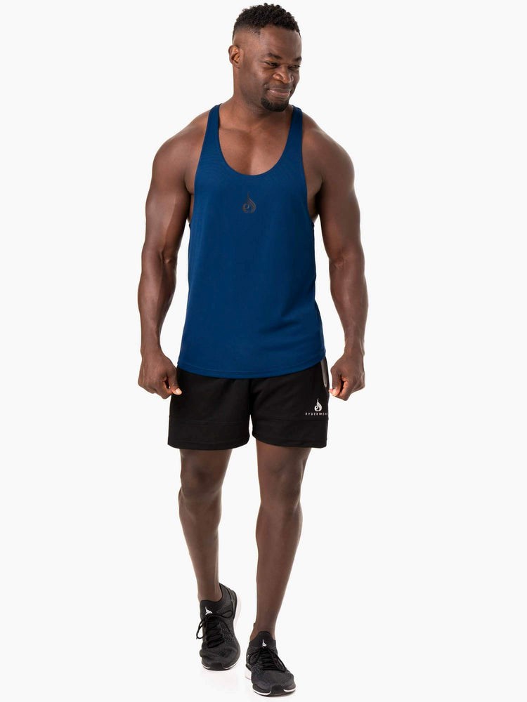 Ryderwear Define Mesh T-Back Blå | QGF-068142