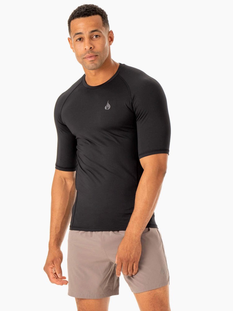 Ryderwear Division Base Layer T-Shirt Svarta | FJU-381695