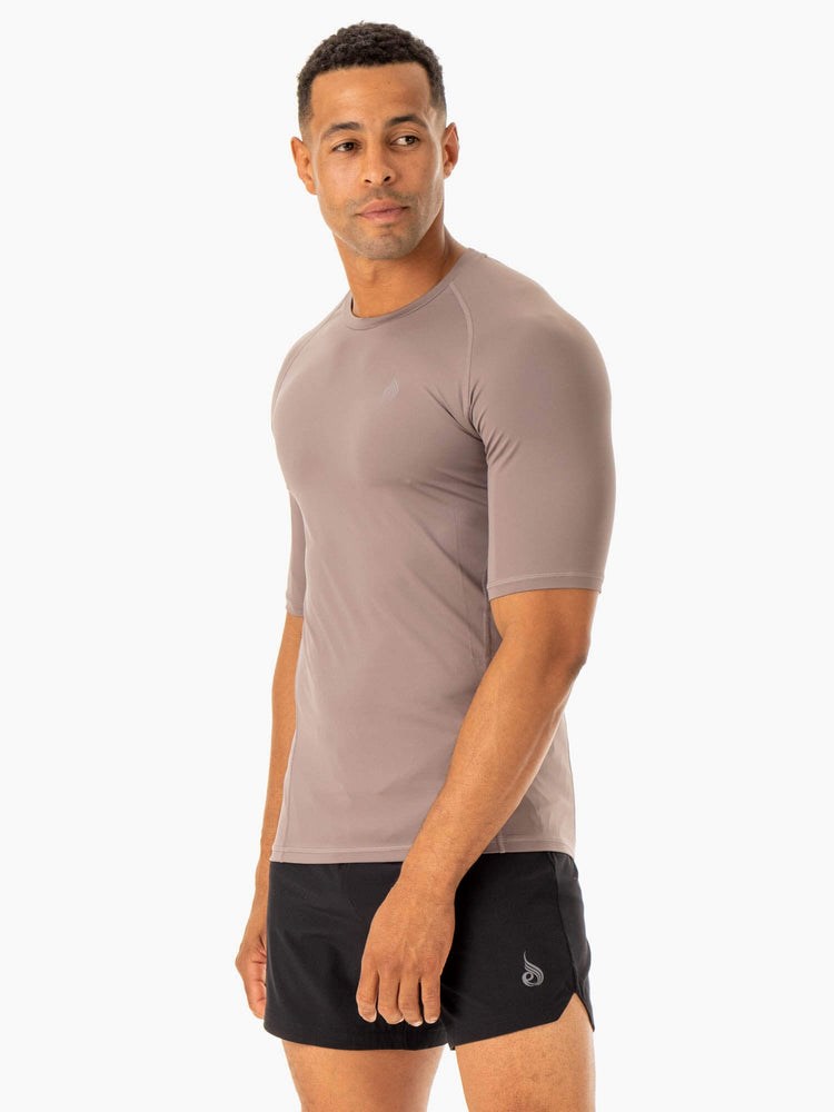 Ryderwear Division Base Layer T-Shirt Taupe | YPL-601724