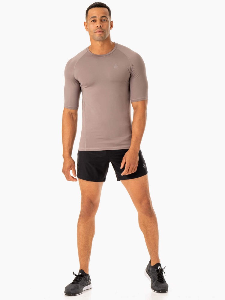 Ryderwear Division Base Layer T-Shirt Taupe | YPL-601724