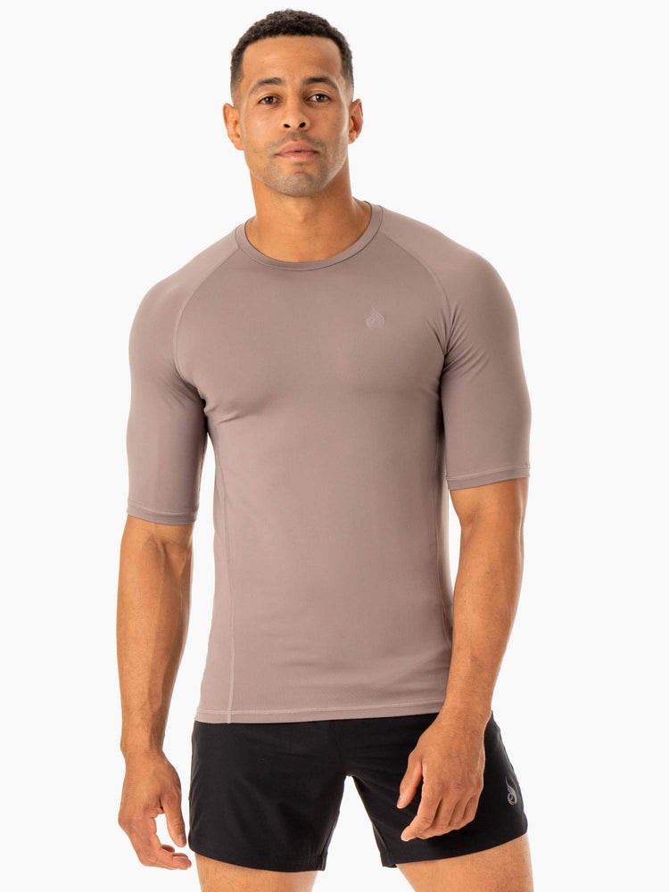 Ryderwear Division Base Layer T-Shirt Taupe | YPL-601724