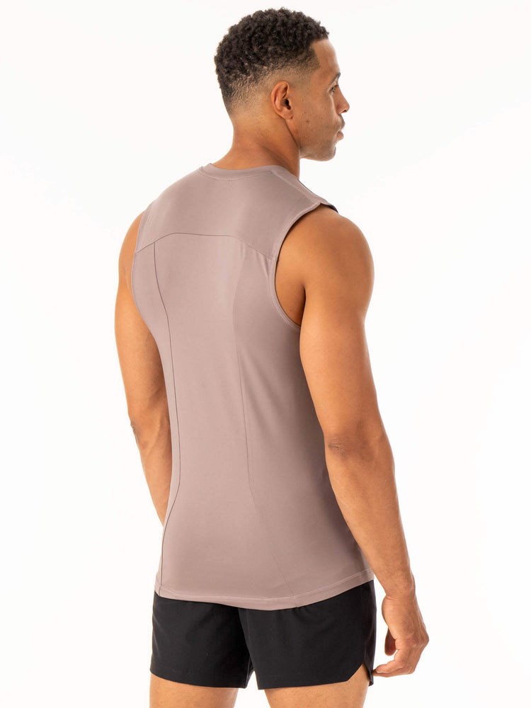 Ryderwear Division Base Layer Tank Taupe | XGM-469138