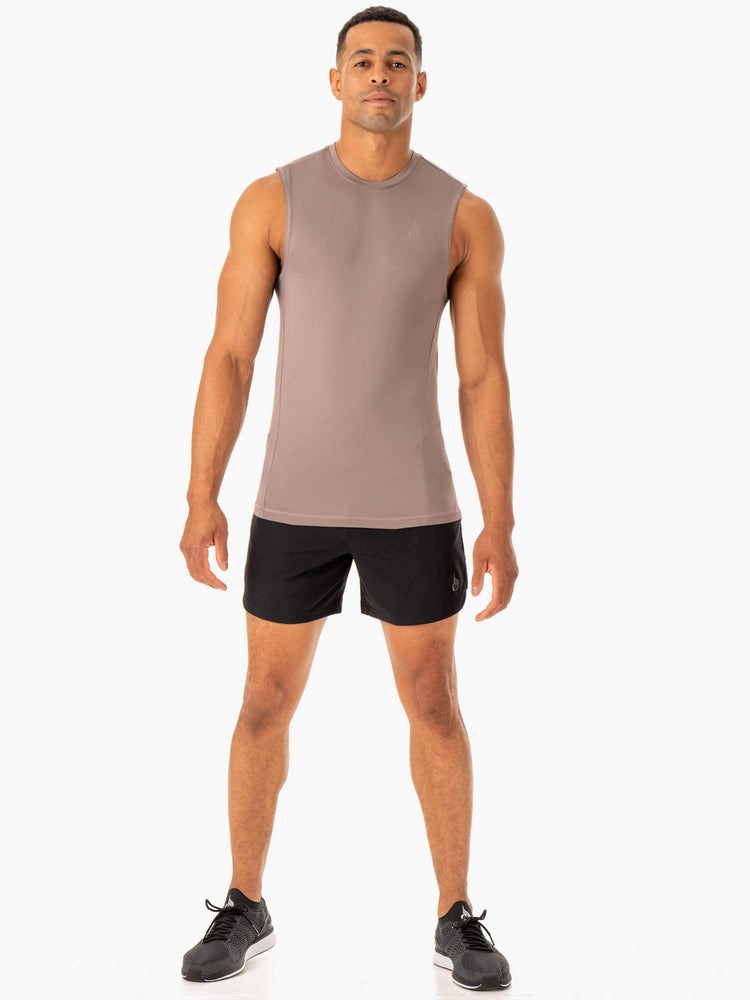 Ryderwear Division Base Layer Tank Taupe | XGM-469138