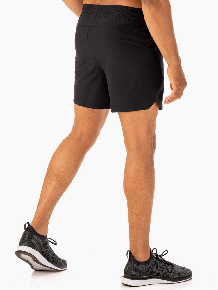 Ryderwear Division Tränings Shorts Svarta | HWU-631279