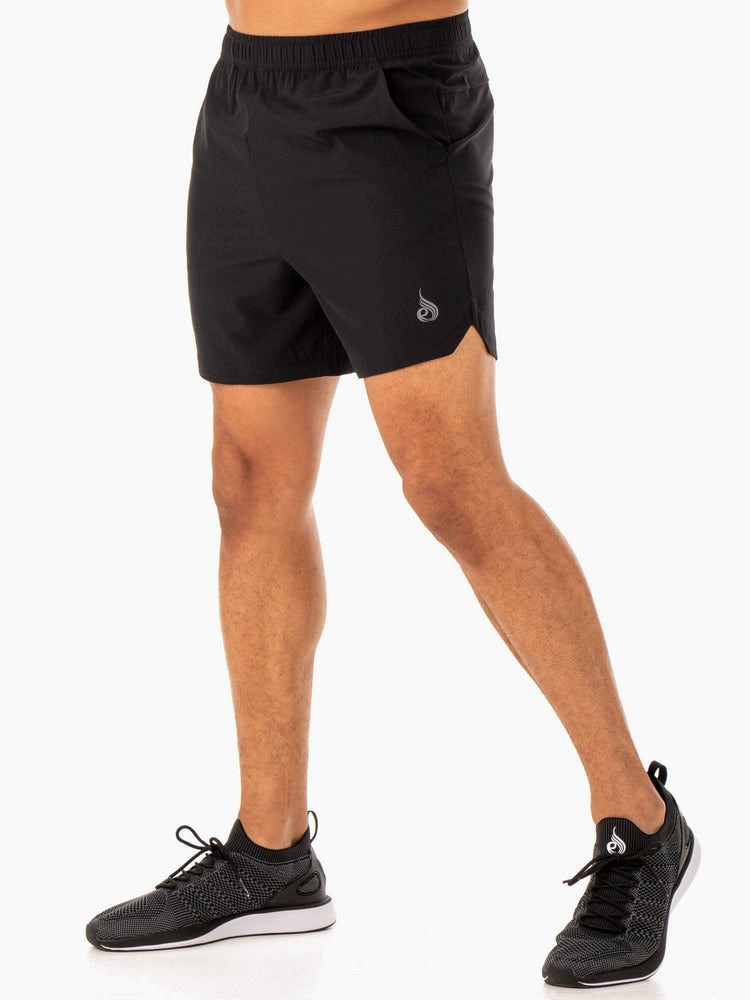 Ryderwear Division Tränings Shorts Svarta | HWU-631279