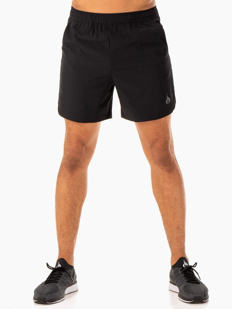 Ryderwear Division Tränings Shorts Svarta | HWU-631279