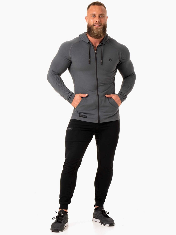 Ryderwear Endurance Zip Up Jacket Charcoal | ACD-368247