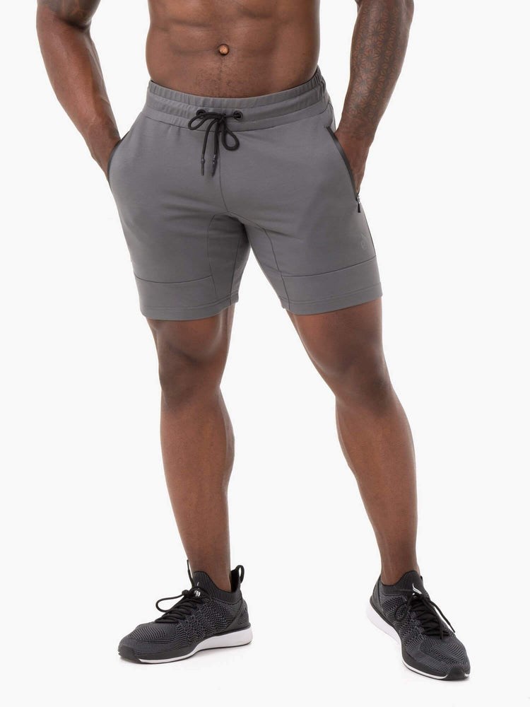 Ryderwear Energy Track Shorts Charcoal | XHU-175486