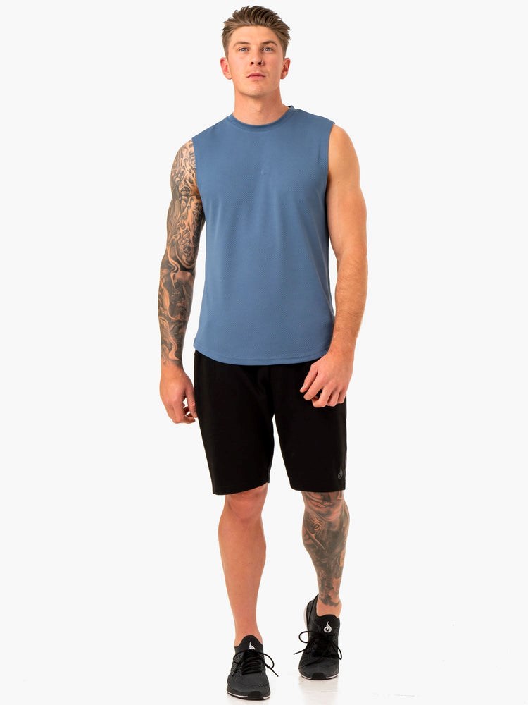 Ryderwear Enhance Muscle Tank Blå | XGV-648350