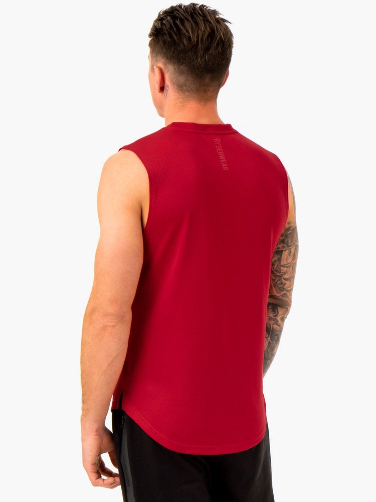 Ryderwear Enhance Muscle Tank Vinröda | CQT-295840