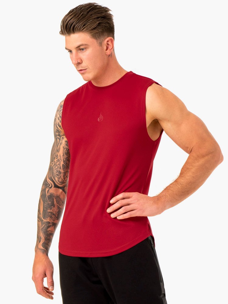 Ryderwear Enhance Muscle Tank Vinröda | CQT-295840