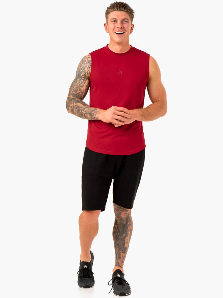 Ryderwear Enhance Muscle Tank Vinröda | CQT-295840