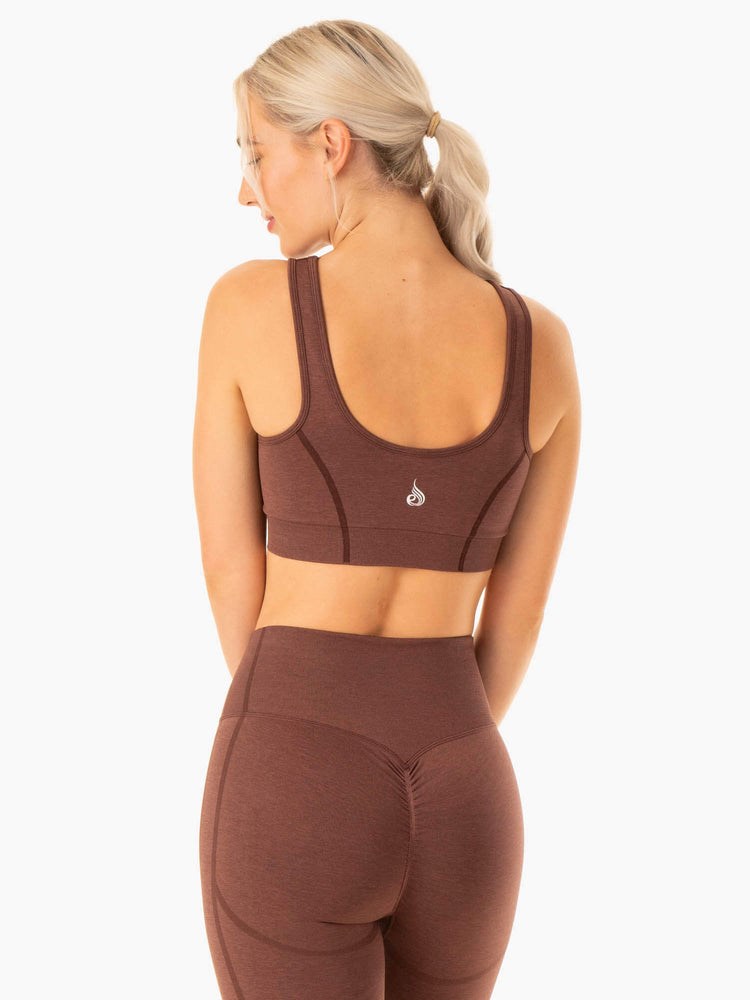 Ryderwear Enhance Seamless Sports Bra Choklad | BFW-037569