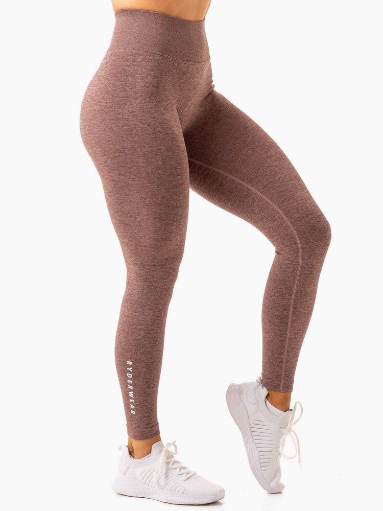 Ryderwear Essential Seamless Leggings Choklad | UZX-469250