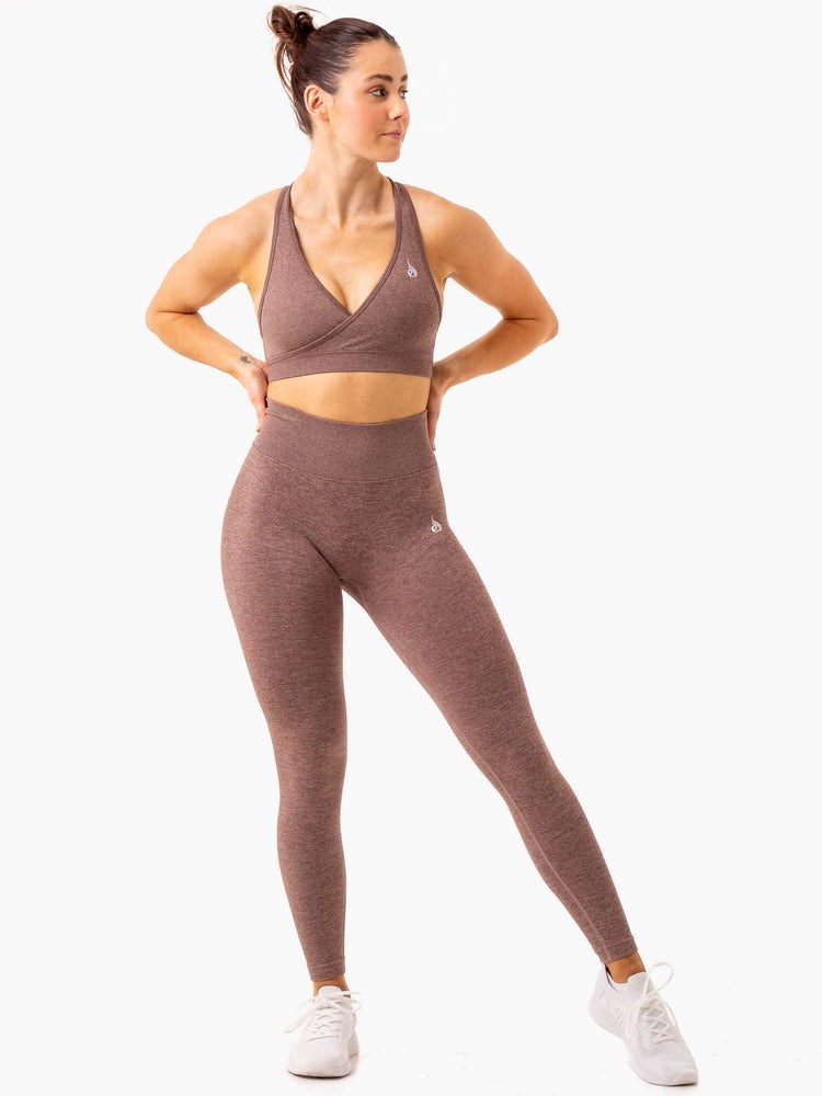 Ryderwear Essential Seamless Leggings Choklad | UZX-469250