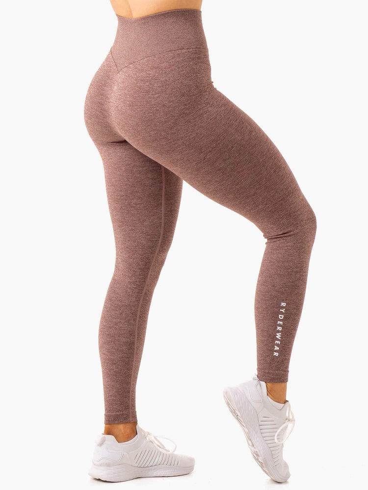 Ryderwear Essential Seamless Leggings Choklad | UZX-469250