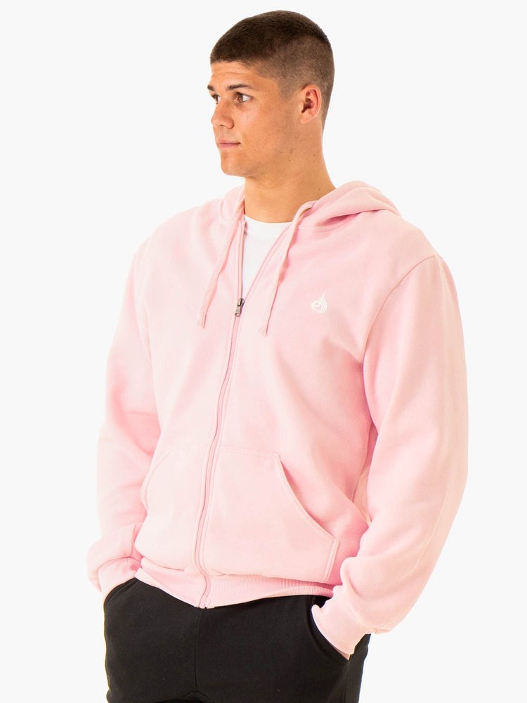 Ryderwear Essential Zip Up Jacket Rosa | ODN-852174