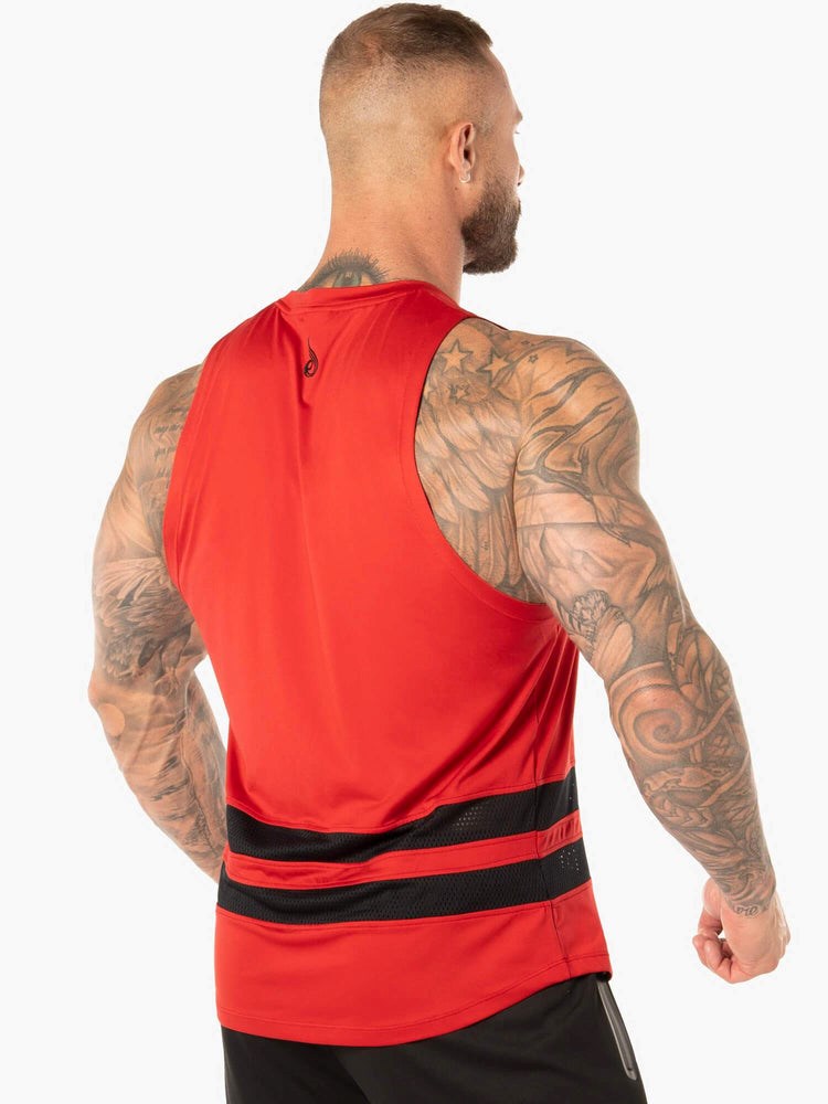 Ryderwear Evo Mesh Baller Tank Röda | BUS-613802