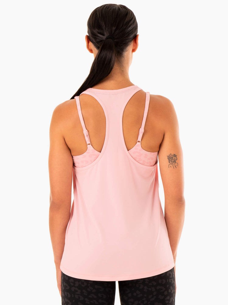 Ryderwear Evolution Racer Back Tank Rosa | IAY-392651