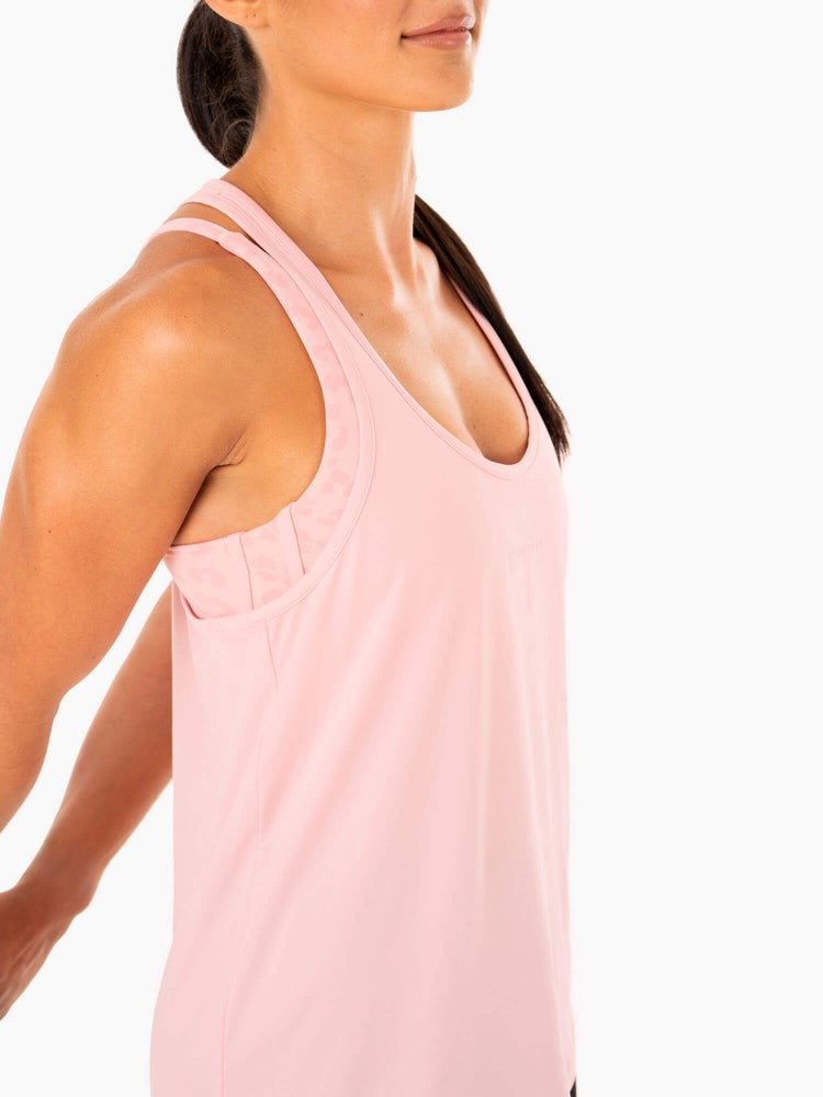 Ryderwear Evolution Racer Back Tank Rosa | IAY-392651