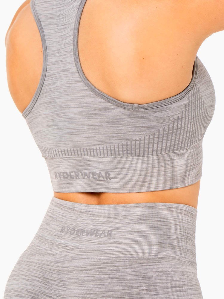 Ryderwear Evolve Seamless Longline Sports Bra Grå | KOV-302984