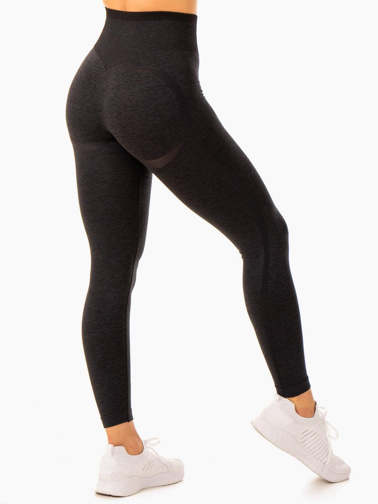 Ryderwear Excel Seamless High Waisted Leggings Svarta | FHU-926478