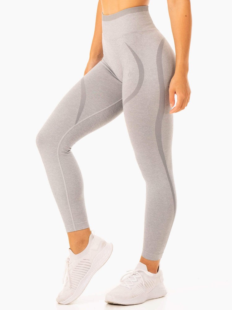 Ryderwear Excel Seamless High Waisted Leggings Grå | YJN-394801