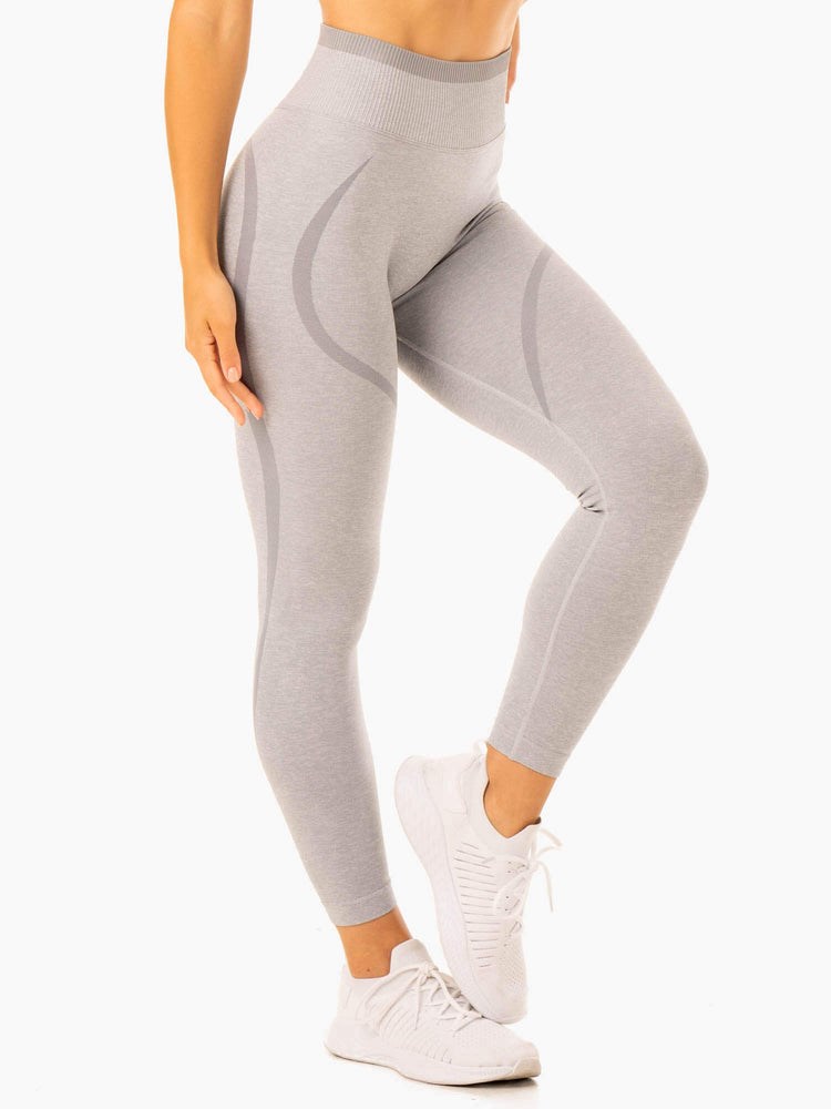 Ryderwear Excel Seamless High Waisted Leggings Grå | YJN-394801