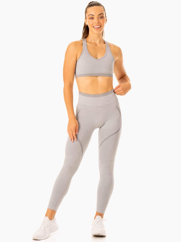 Ryderwear Excel Seamless High Waisted Leggings Grå | YJN-394801