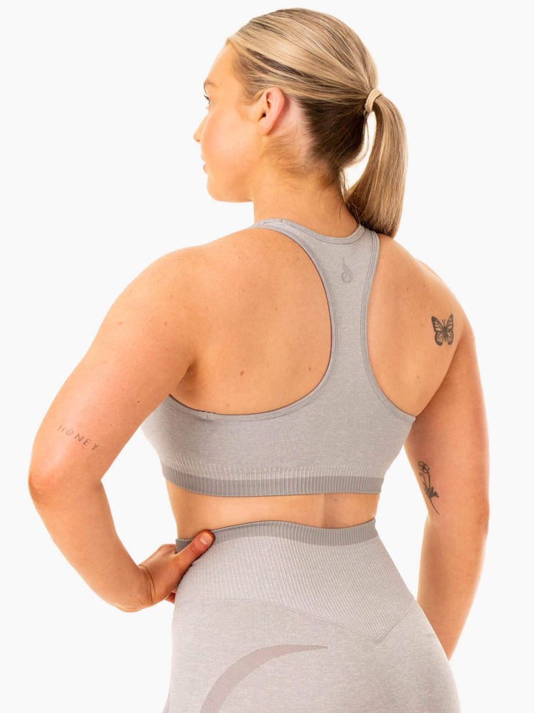 Ryderwear Excel Seamless Sports Bra Grå | LIU-951027