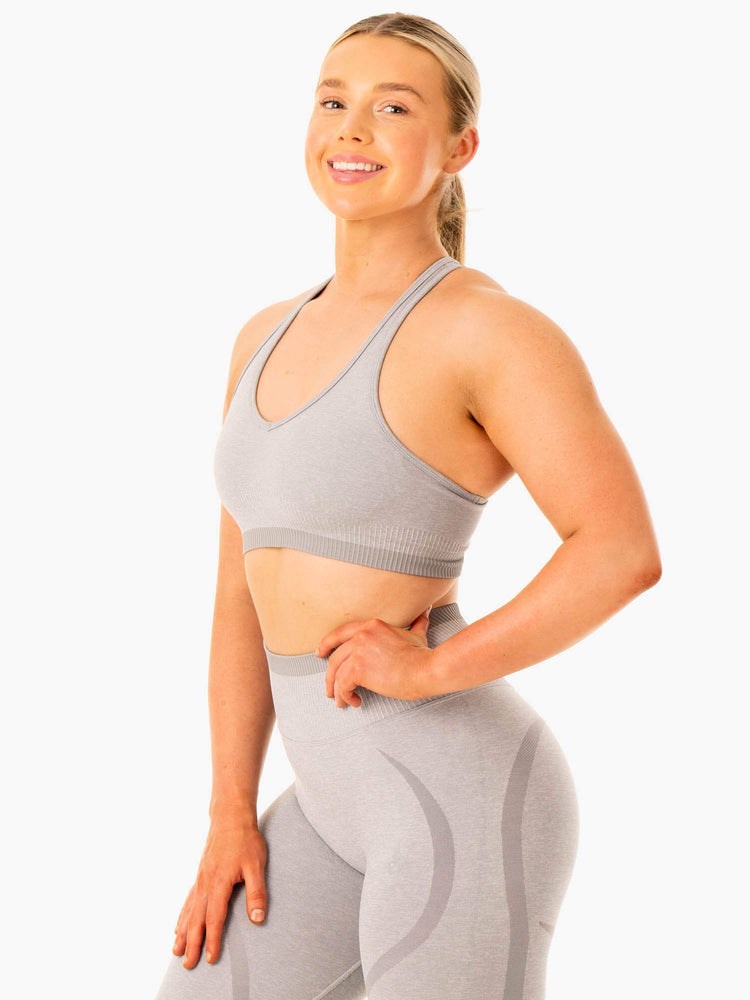 Ryderwear Excel Seamless Sports Bra Grå | LIU-951027