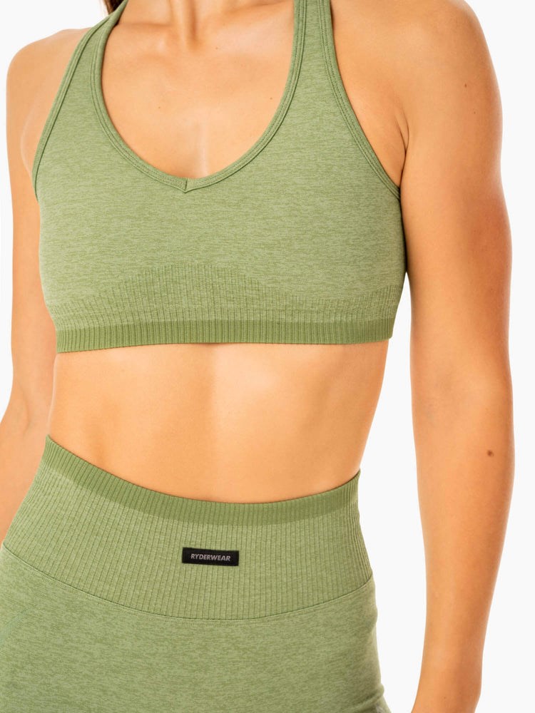 Ryderwear Excel Seamless Sports Bra Gröna | FZU-037298